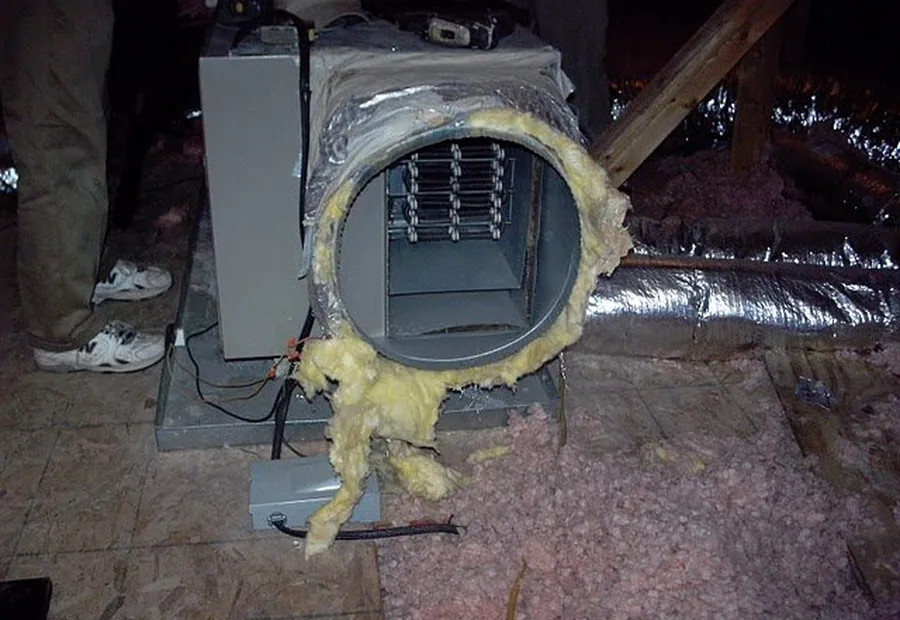 Indoor air handler service and HVAC equipment inspection