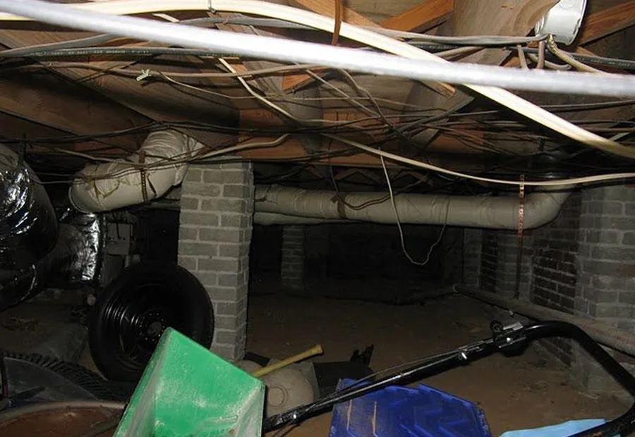 Crawlspace HVAC ductwork and trunk line service